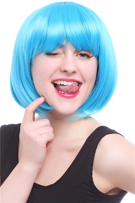 35cm Short Blue Bob Wig Party Hair CW00393 - Cosplay Wigs