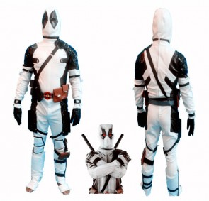 Deadpool 2 White X-Force Halloween Cosplay Costume Full Set