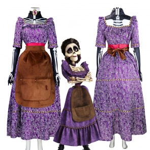Coco Imelda Rivera Cosplay Miguel's Grandma Dress Halloween Costume