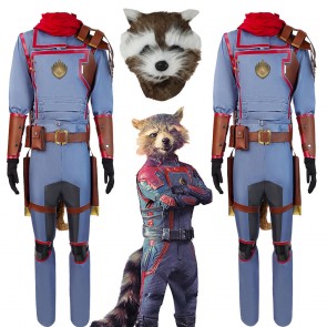 Guardians Of The Galaxy 3 Rocket Raccoon Cosplay Halloween Costume Upgrade Full Set