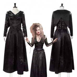 Harry Potter Bellatrix Lestrange Dress Halloween Cosplay Costume
