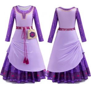 Wish 2023 Asha Princess Kid Dress Halloween Cosplay Costume